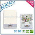 Prise de surface modulaire RJ45 à 2 ports / boîte de distribution Boîte de jonction / clé jack clé jack modulaire